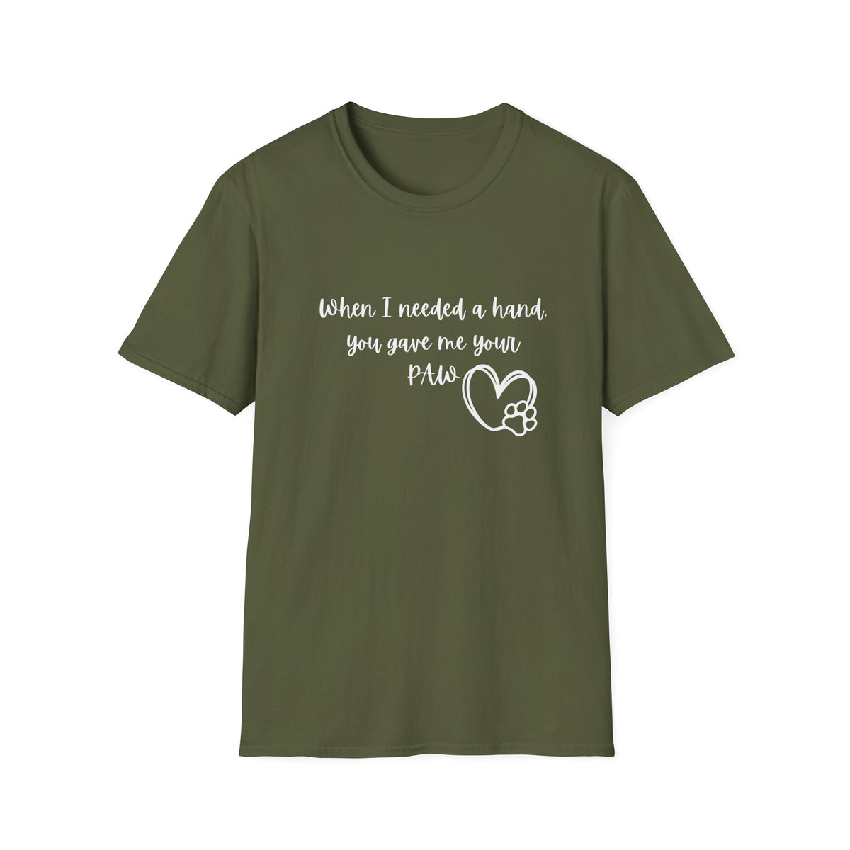 When I needed A Hand Unisex Softstyle T-Shirt