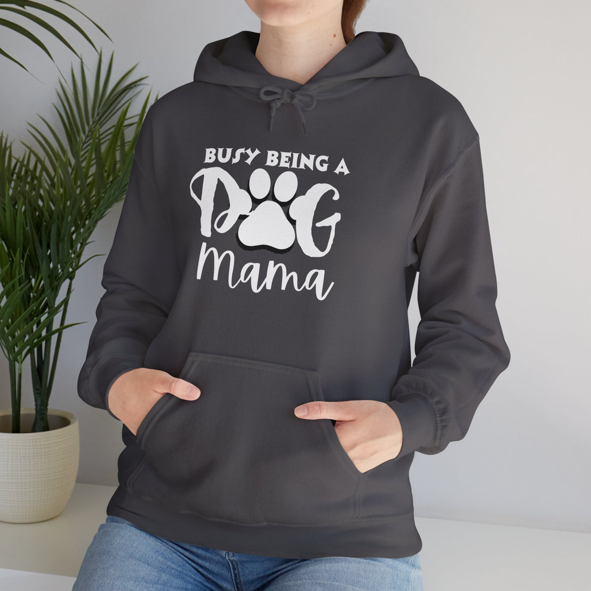 Busy Being a Dog Mama Unisex Heavy Blend™ Hooded Sweatshirt