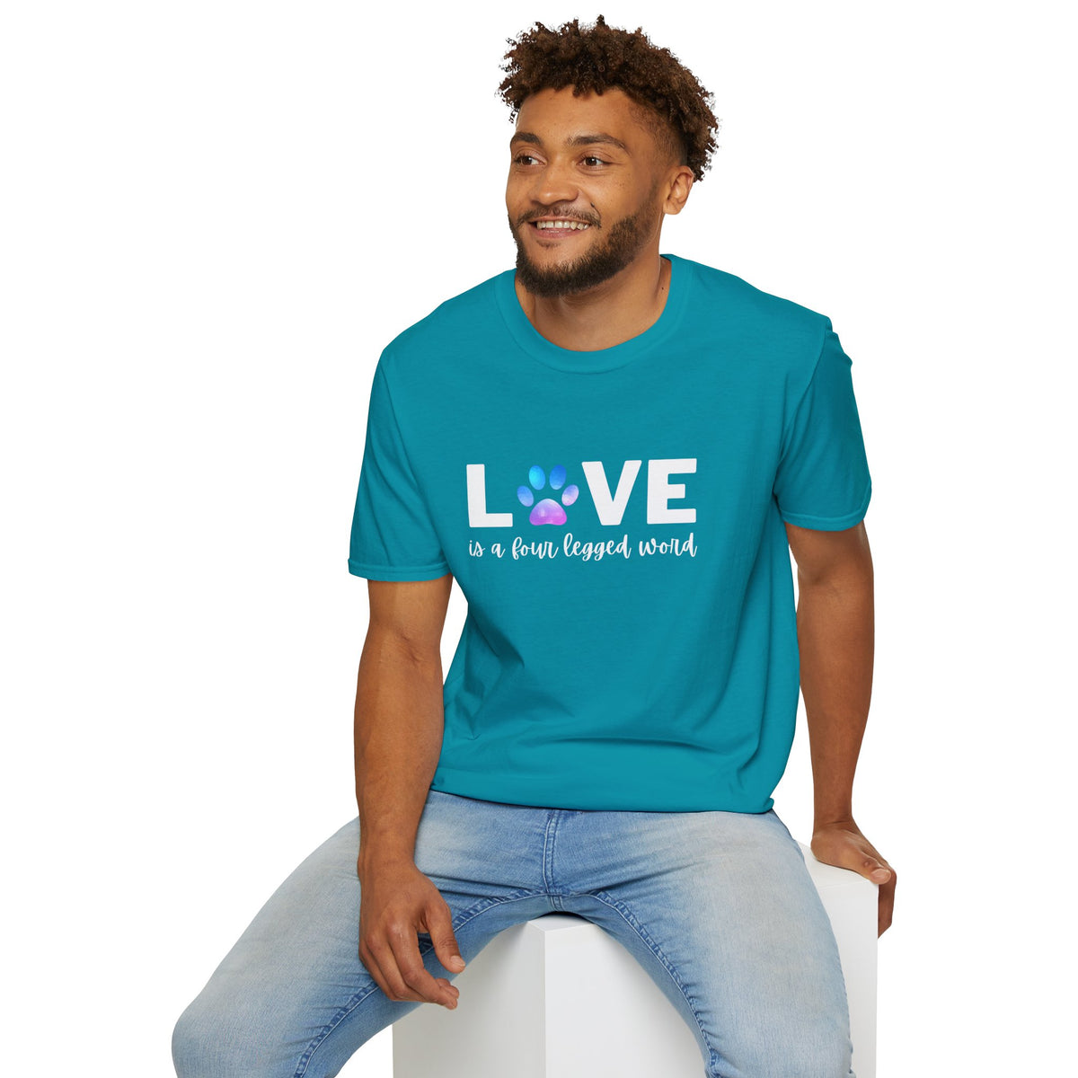 Love is a four legged word Unisex Softstyle T-Shirt