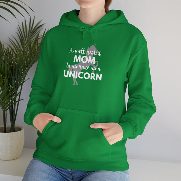 A well-rested mom is rare as a unicorn Unisex Heavy Blend™ Hooded Sweatshirt
