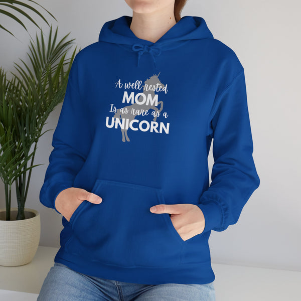A well-rested mom is rare as a unicorn Unisex Heavy Blend™ Hooded Sweatshirt