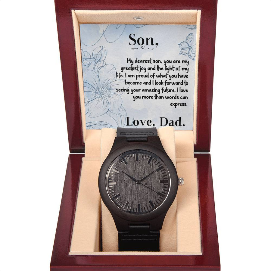 Gift For My Son--Wooden Watch.