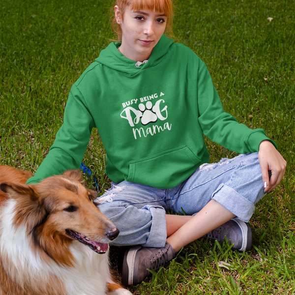 Busy Being a Dog Mama Unisex Heavy Blend™ Hooded Sweatshirt